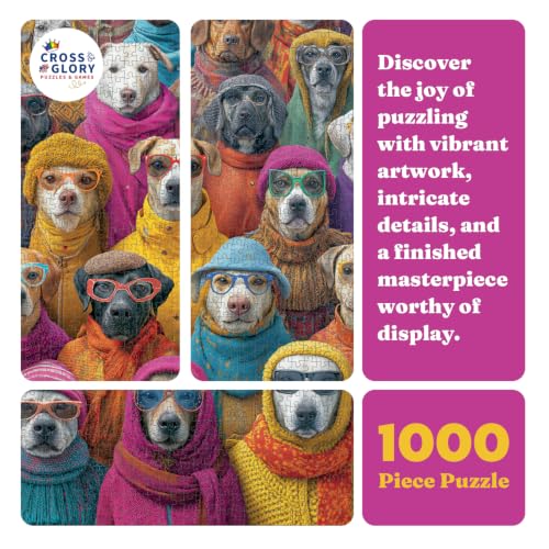 Rompecabezas Perros 1000 piezas 14+ años miniatura 6