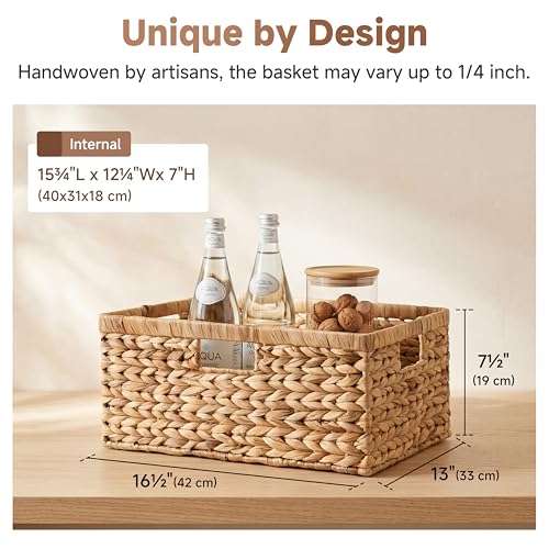 Image of StorageWorks Wicker Baskets for Storage, Wicker Storage Baskets, 1-Pack