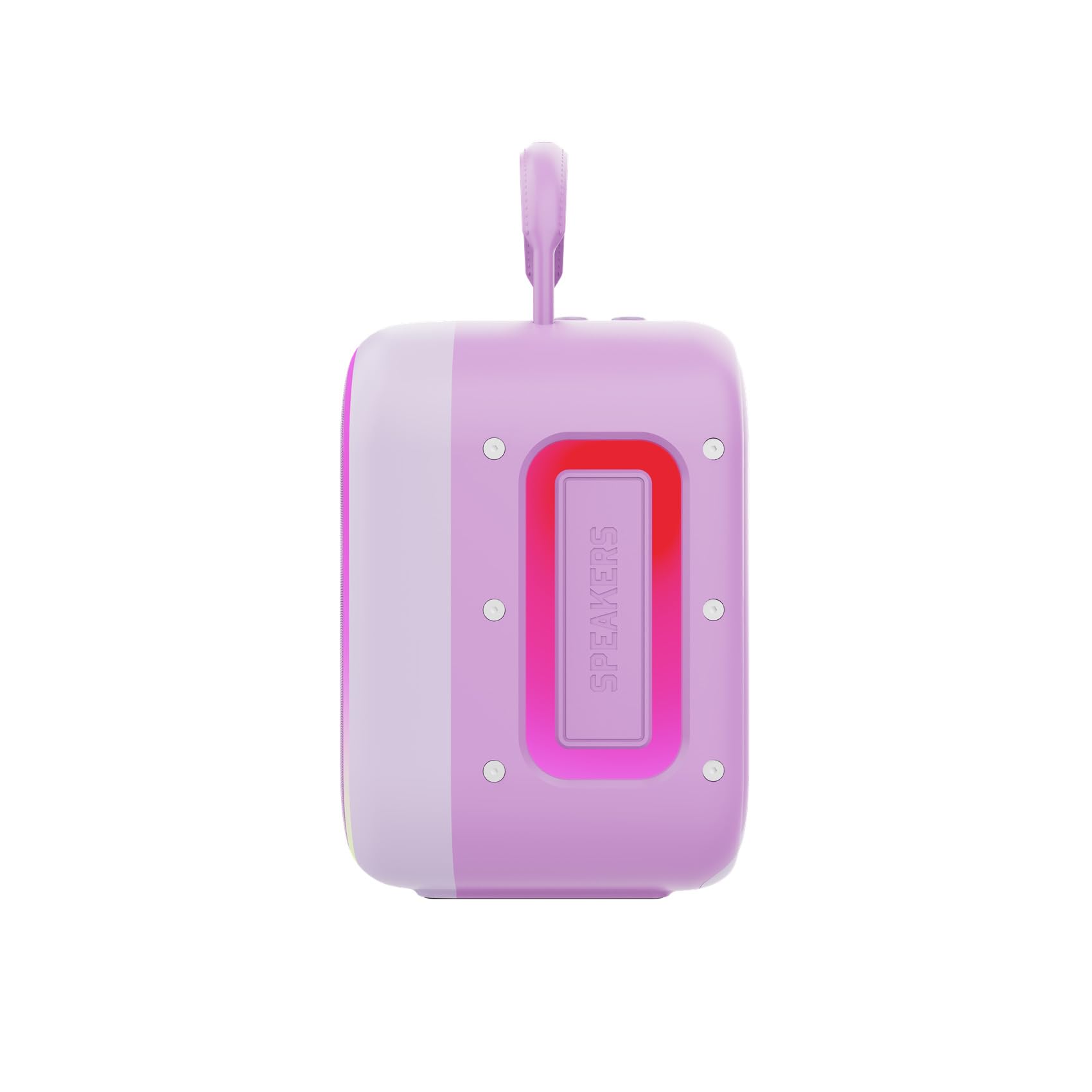 Celly – Speaker Bluetooth 10 W con 2 Microfoni Wireless, LED RGB, Batteria Ricaricabile, Ideale per Bambini e Karaoke, Colore Viola