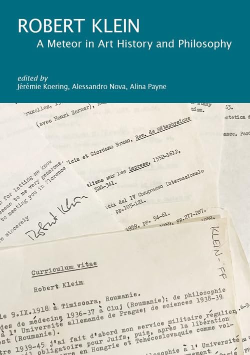 Robert Klein météore de l'histoire de l'art ouvrage de philosophie