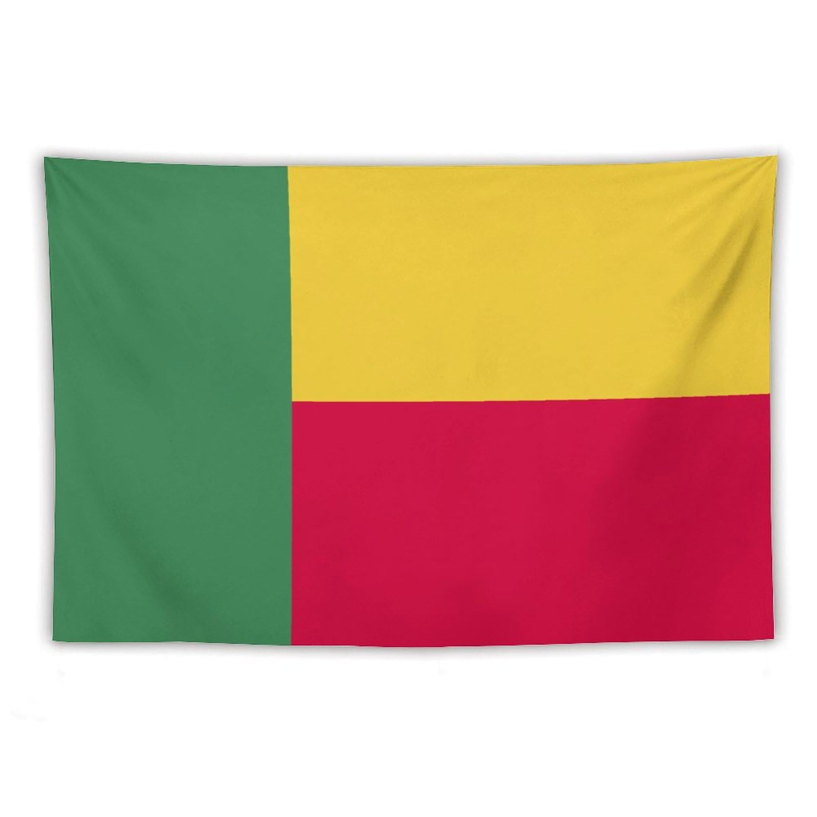 XingFox Benin Flag Tapestry Wall Hanging National Flag Tapestry for Room Bedroom Dorm Aesthetic Decorations, 60"x90"