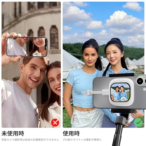 undefined Vlogmate Mini Phone用自撮りモニター,自撮りスクリーン 超薄型 iPhone背面カメラモニター スマホ Vlog用モニター画面 高精細外部ディスプレイ Vlog記録/ビデオ録画/ライブ配信/TikTok撮影に最適 の商品画像 6