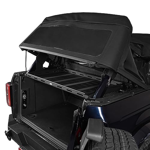 Image of Hooke Road Bronco Rear Cargo Rack Trunk Organizer Storage Shelf for 2021-2026 Ford Bronco 4 Door Hardtop & Soft Top (Exclude Bronco Sport & Raptor)
