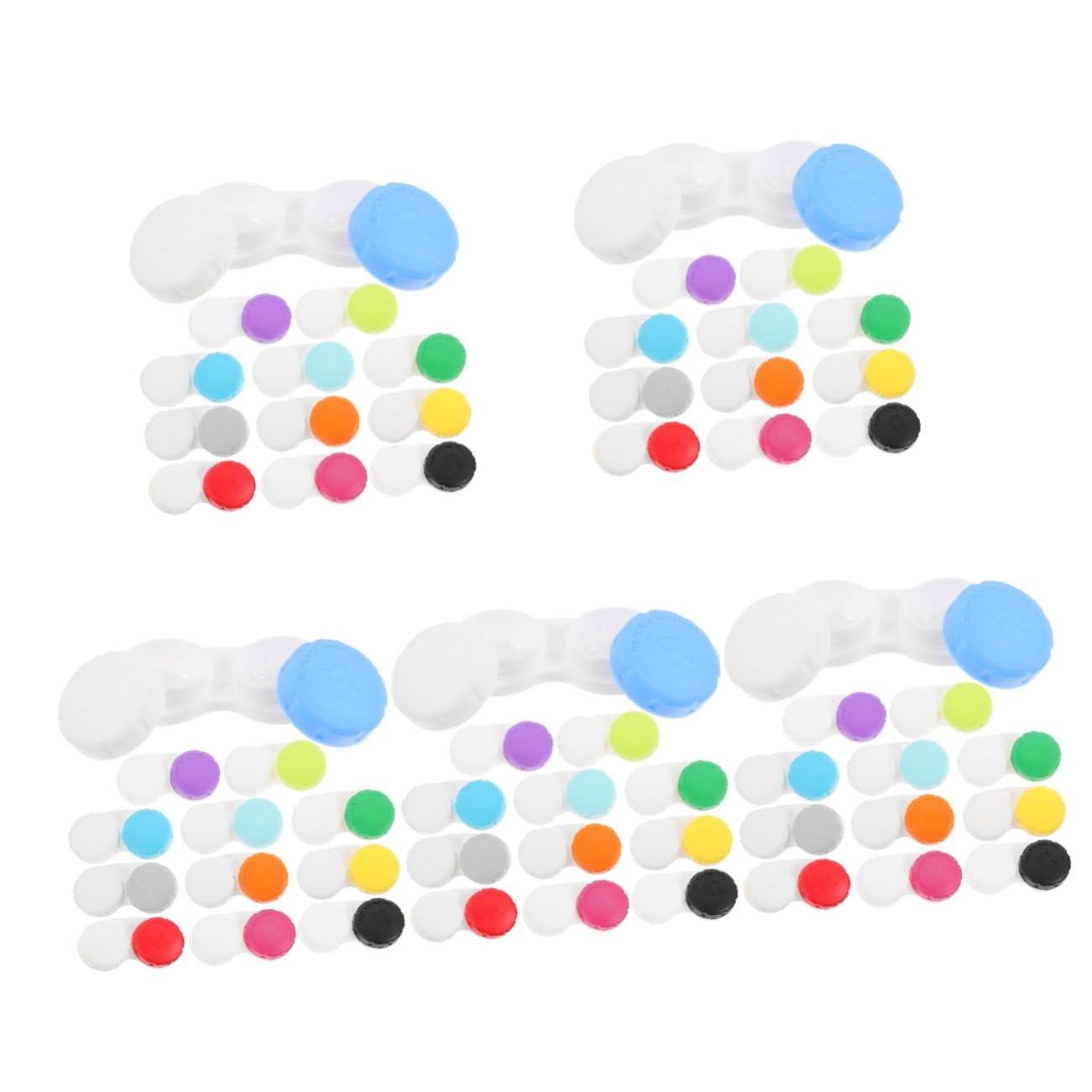 Didiseaon 60 Piezas Estuche para Lentes de Contacto Estuche lentillas Viaje Porta illas pequeño para es de Contacto Porta es Adorable Organizador de es el plastico