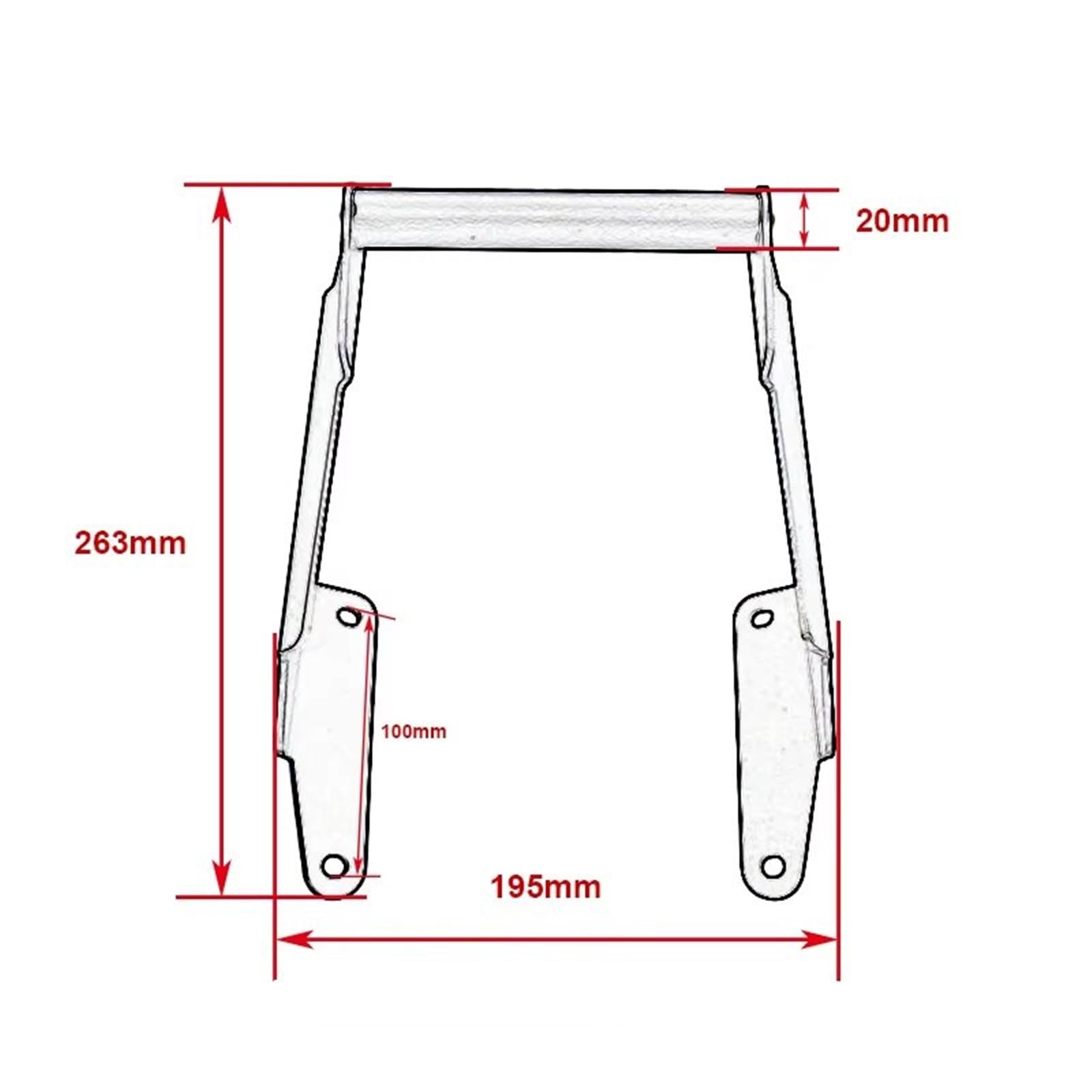 Soporte Placa Navegación GPS Soporte Aluminio Navegación GPS Motocicleta Soporte para Teléfono Barra Frontal para NC750X NC 750X NC750 2016-2020