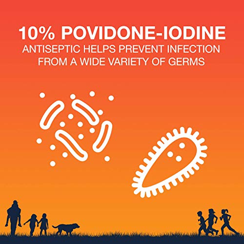 Betadine First Aid Solution 8 Fl Oz Povidone Iodine Antiseptic with No-Sting Promise (Packaging May Vary)