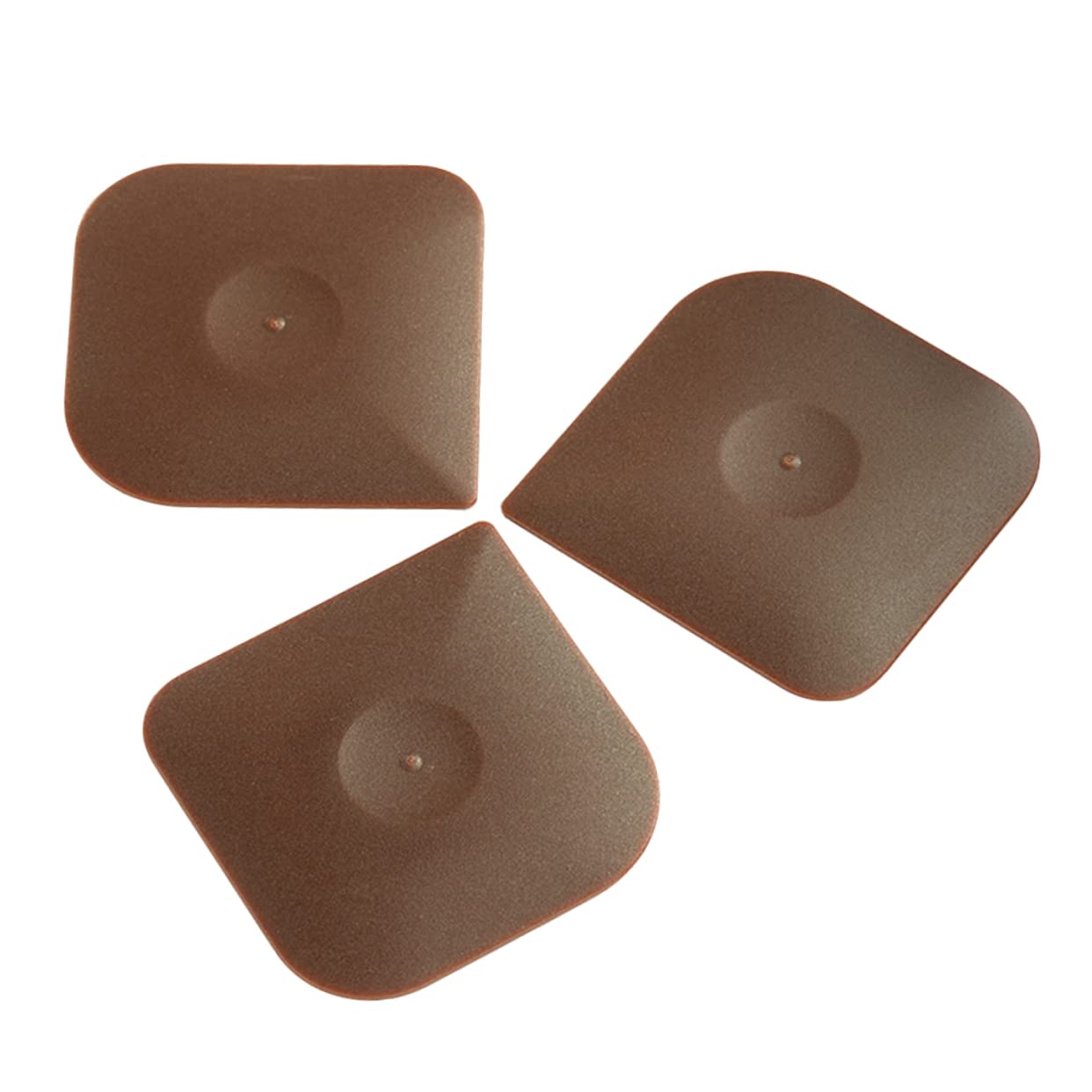 BRIGHTFUFU 3Pcs Cast Pan Scraper Kitchen for Grill Wok Non Skid Design Versatile Scrubbers for Easy Maintenance Compact Storage