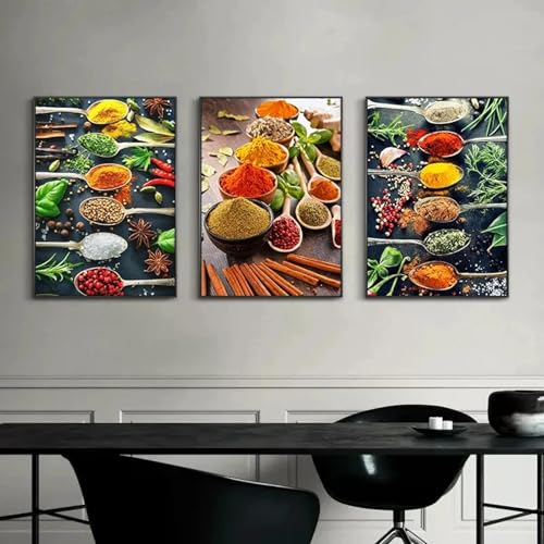 Art mural photos épices impression sur toile haut de gamme