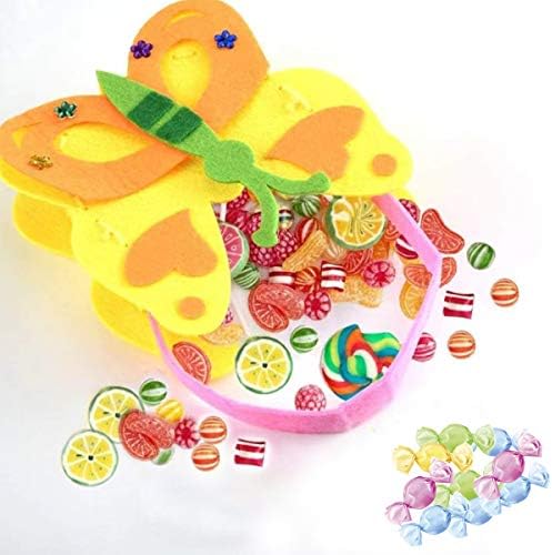 CHENKEE Kids Sewing Kit, 10 pcs Felt Sewing Craft Kit Girls Felt Sewing Craft Kit Lovely Fun Kids Beginner DIY Handbag Kits Tool Bags with Thread and Safety Needle for Children's Art Course Gifts