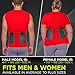 BraceAbility Spine Sport Back Brace - Athletic Men's and Women's Workout Lumbar Corset for Exercising, Running, Golfing, Driving, Fishing, Active Nurses and Police Work (Large)