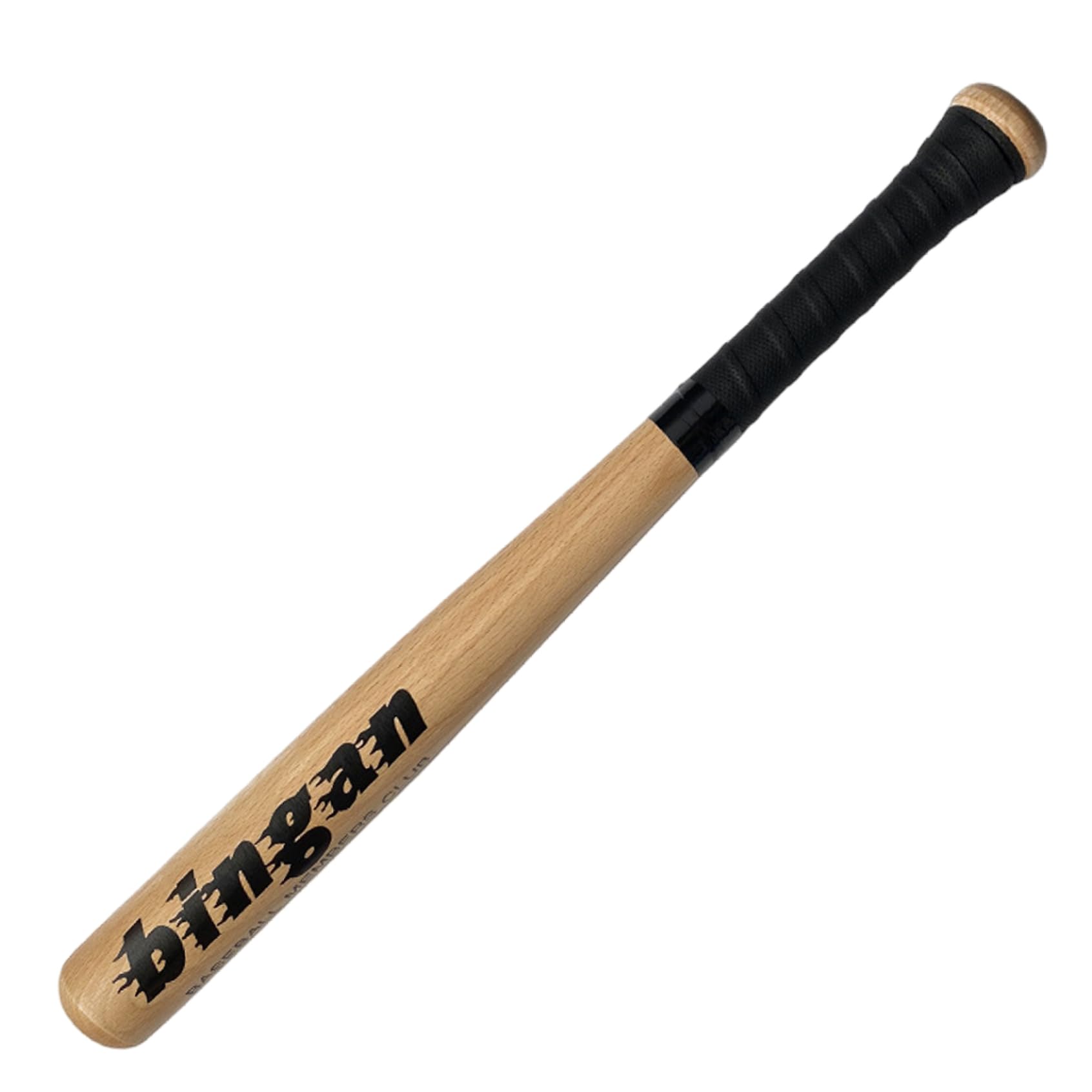 Baseball Bat, 21 Inch Wooden Bat with Wrapped Handle, Portable Baseball Equipment for Kids, Adults — view 2