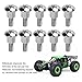 RC Screws 10Pcs, M3x4.8mm Sturdy Nails Fasteners Compatible with ZD Racing 10421 S 1/10 Desert RC Car Sportinggoods Model Car Accessories