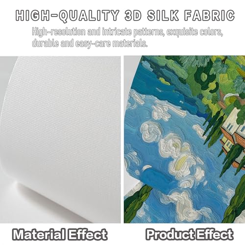 Fresque murale soie paysage de campagne pour décoration murale raffinée - 7