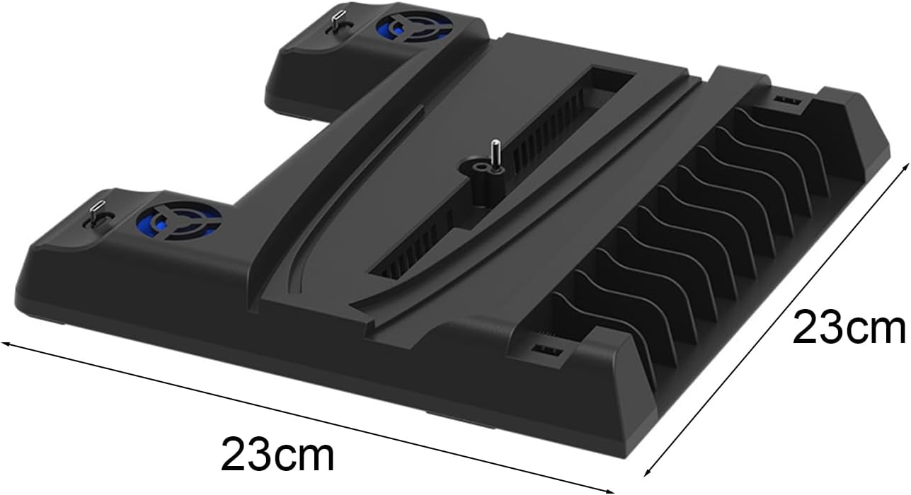 Gaming Console Cooling Stand Game Controller Charging Dock Station Efficient Multifunctional Charger for Ps5 Black