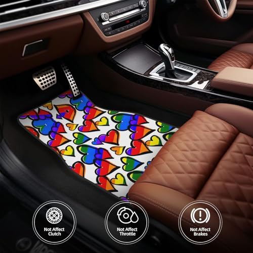 Tapis de sol voiture Gay Pride arc-en-ciel, le cadeau idéal - 5
