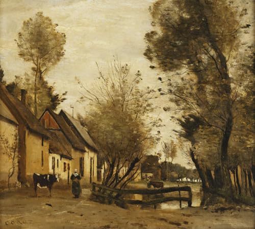 Poster Rue Flesselles Corot pour embellir un espace de travail