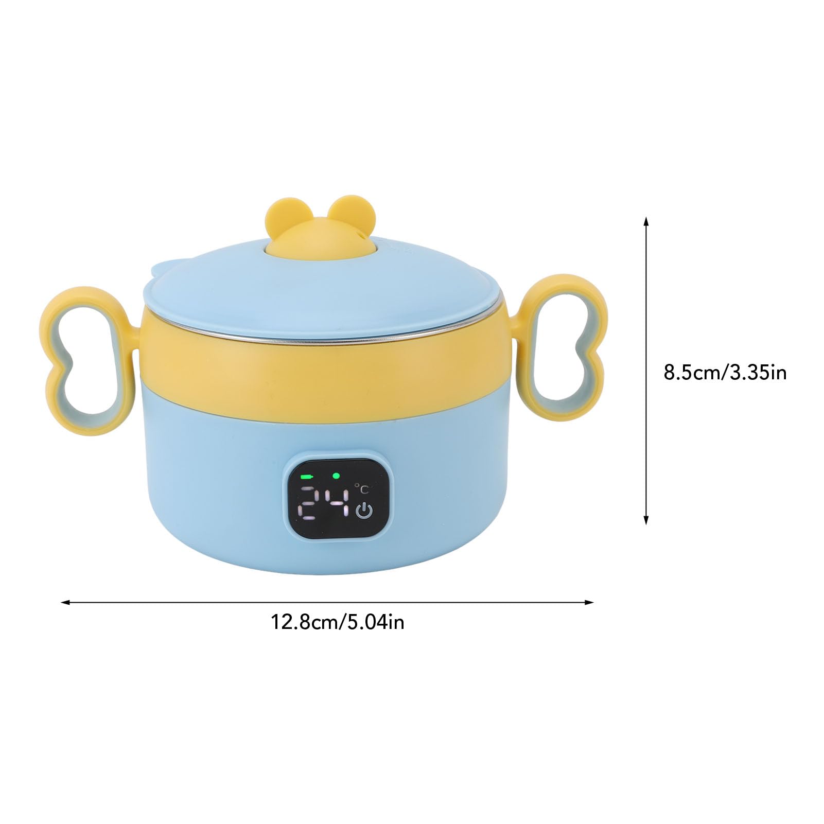 Box per il Pranzo Elettrico, Neonati Portatili Calco Alimentare USB Contempazione Costante Riscaldata per il Pranzo, Scalda per Pranzo Isolato per Bambini per Lavoro 'ufficio