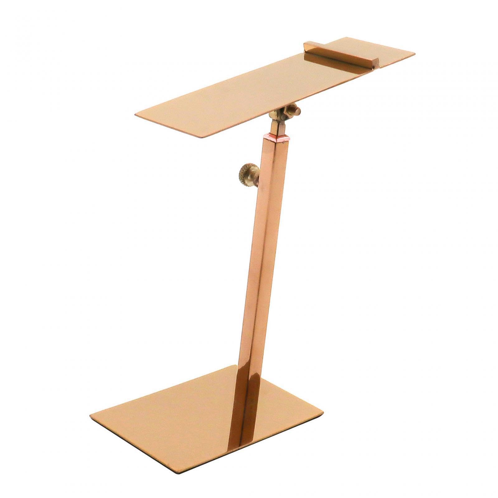 TWISAXC Shoe Stands Organizer Display Decoration Adjustable Height To Showcase Sandals And Leather Shoes Does Not Damage Counter Floor/desktop. Shoes Display, Rose Gold, 15x5cm