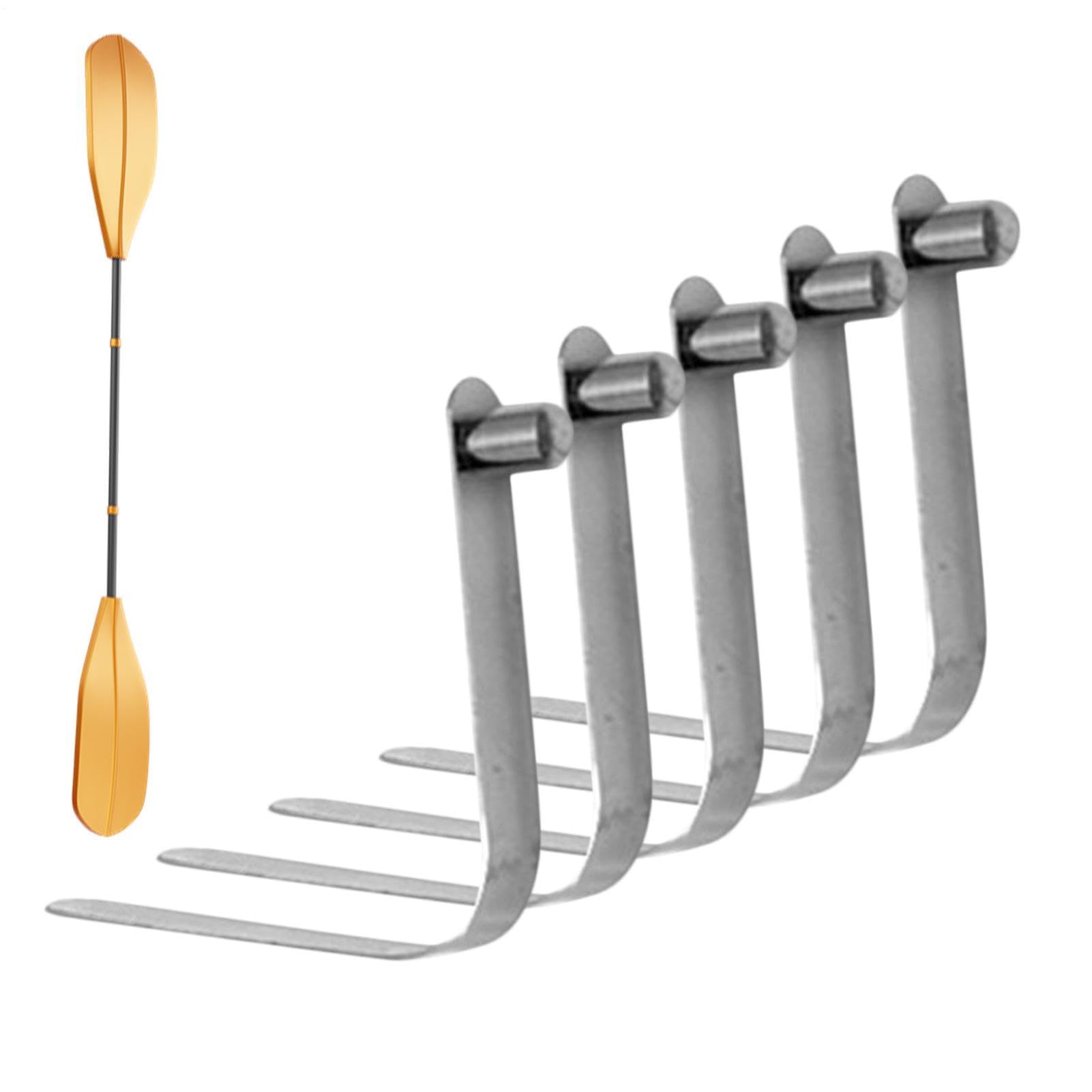 Generisch Clips de resorte, 5 unidades en forma de V, soporte de barra de sujeción, para camping, toldo, tubo de barco