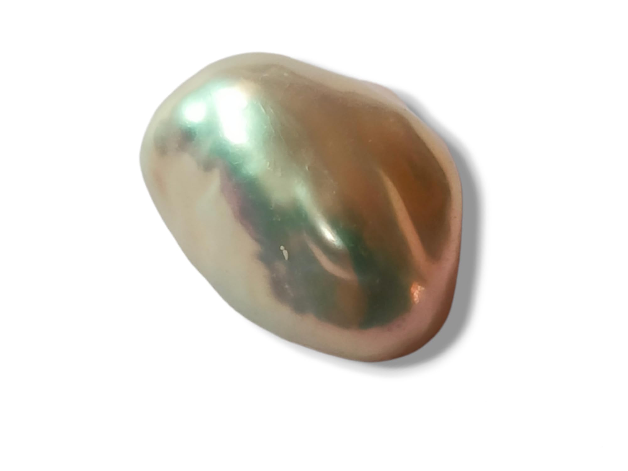 Natural White Barma Pearl Gemstone Certified Moti Stone for Man and Woman with Lab Certificate