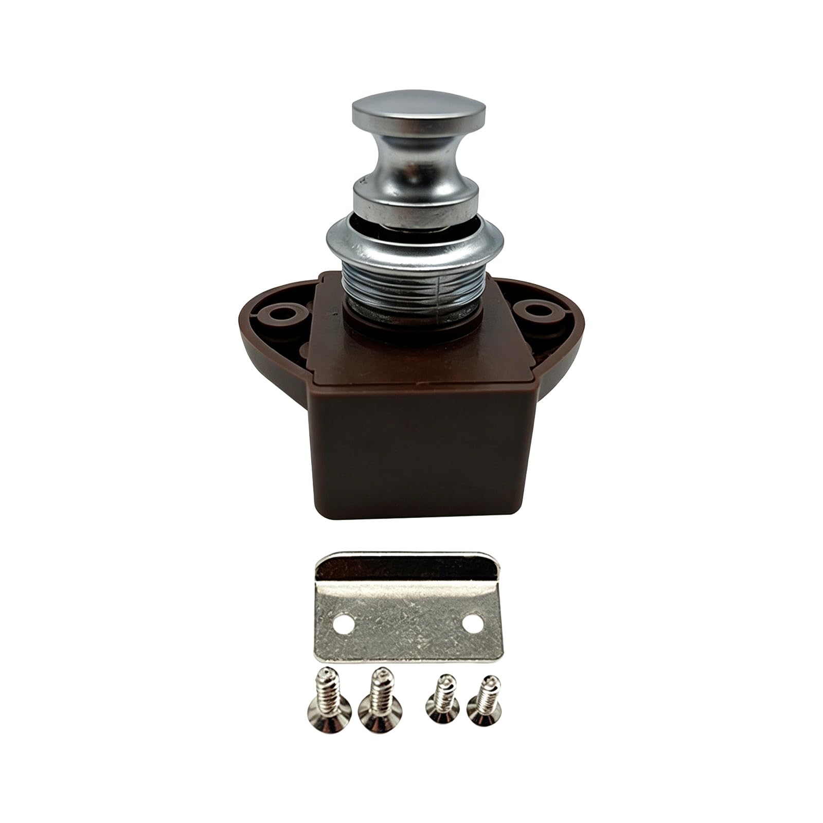 CUNZJIA Push Button Latches ABS & Strong & Door Latches Storage Box for Camping Trailer