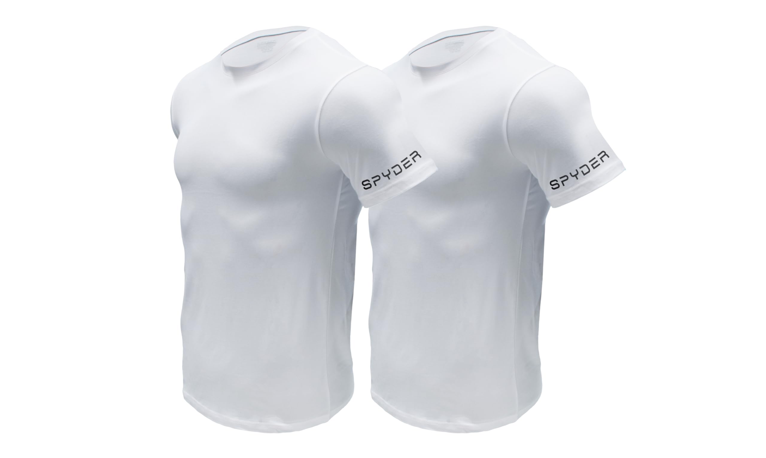 Spyder Mens Performance Moisture Wicking Crew Neck Undershirts/Ultra Soft Stretch Sports T-Shirt