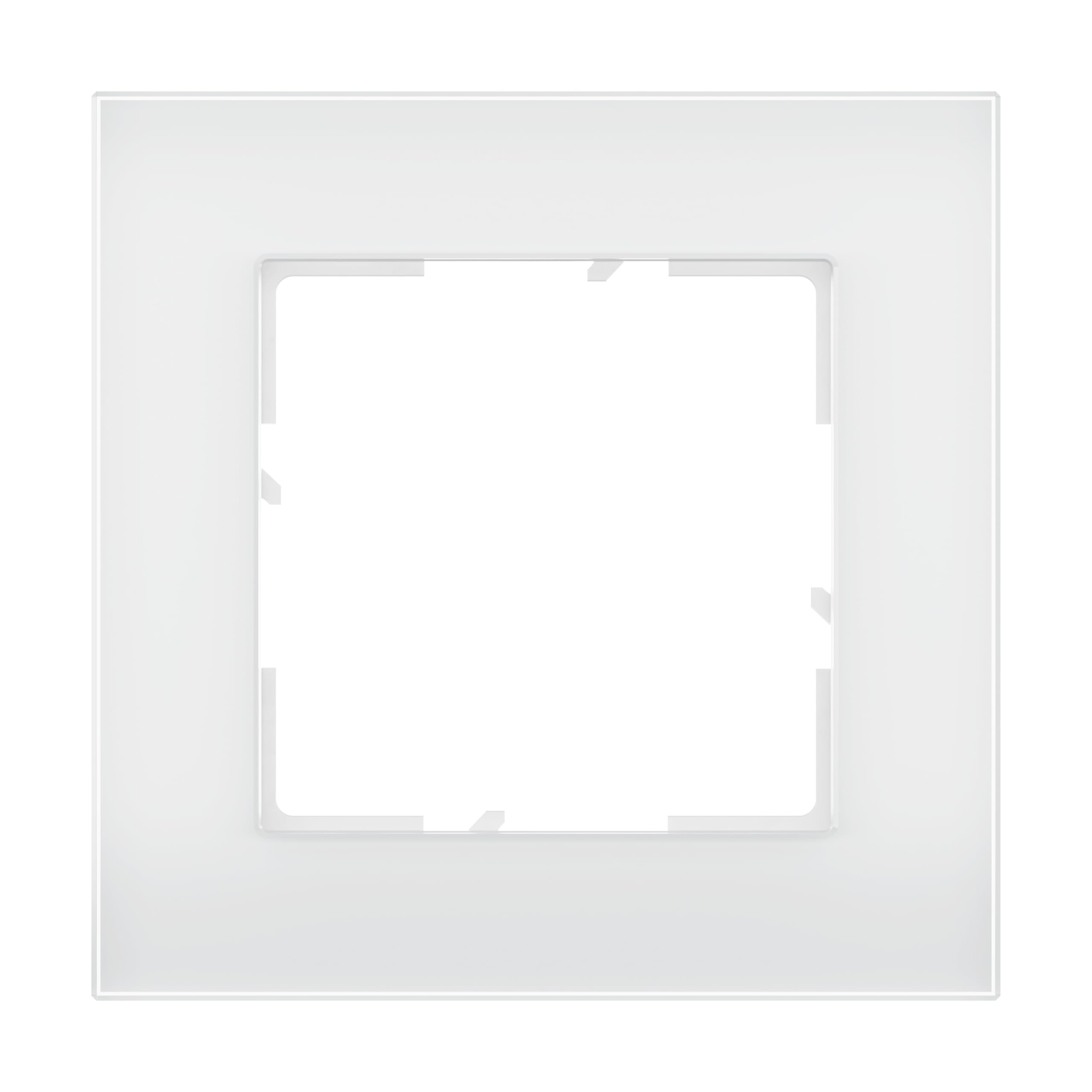 LEGRAND, Seano Natura 766101 Cadre simple en matériau véritable, production et emballage durables, design : verre blanc, 766101