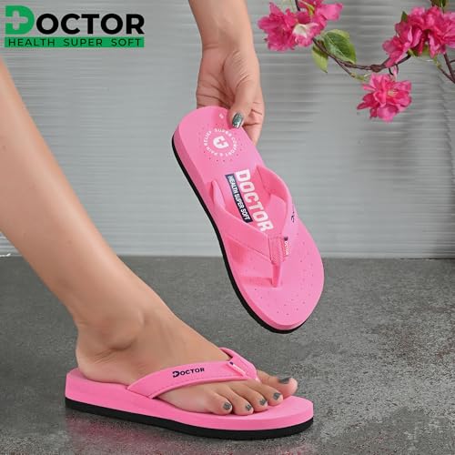 Image of DOCTOR HEALTH SUPER SOFT Women's Orthopedic Sandals And Slippers | Lightweight Anti-Skid Comfort Slides for Heel Pain Relief | Soft Cushion Sole Footwear for Everyday Use