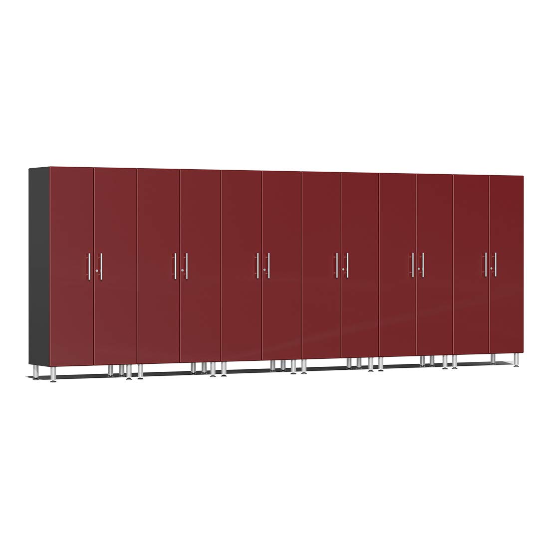 Ulti-Mate UG22660R 6-Piece Tall Garage Cabinet Kit in Ruby Red Metallic
