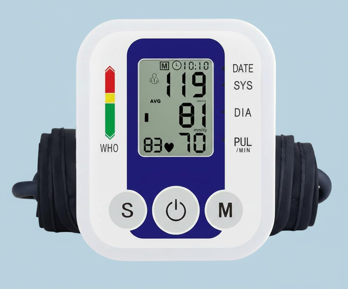 AccuTrustbp Advanced Automatic Blood Pressure Monitor Machine for Home Use, Upper Arm Digital BP Checker with 22–36cm Cuff & WHO Health Indicato