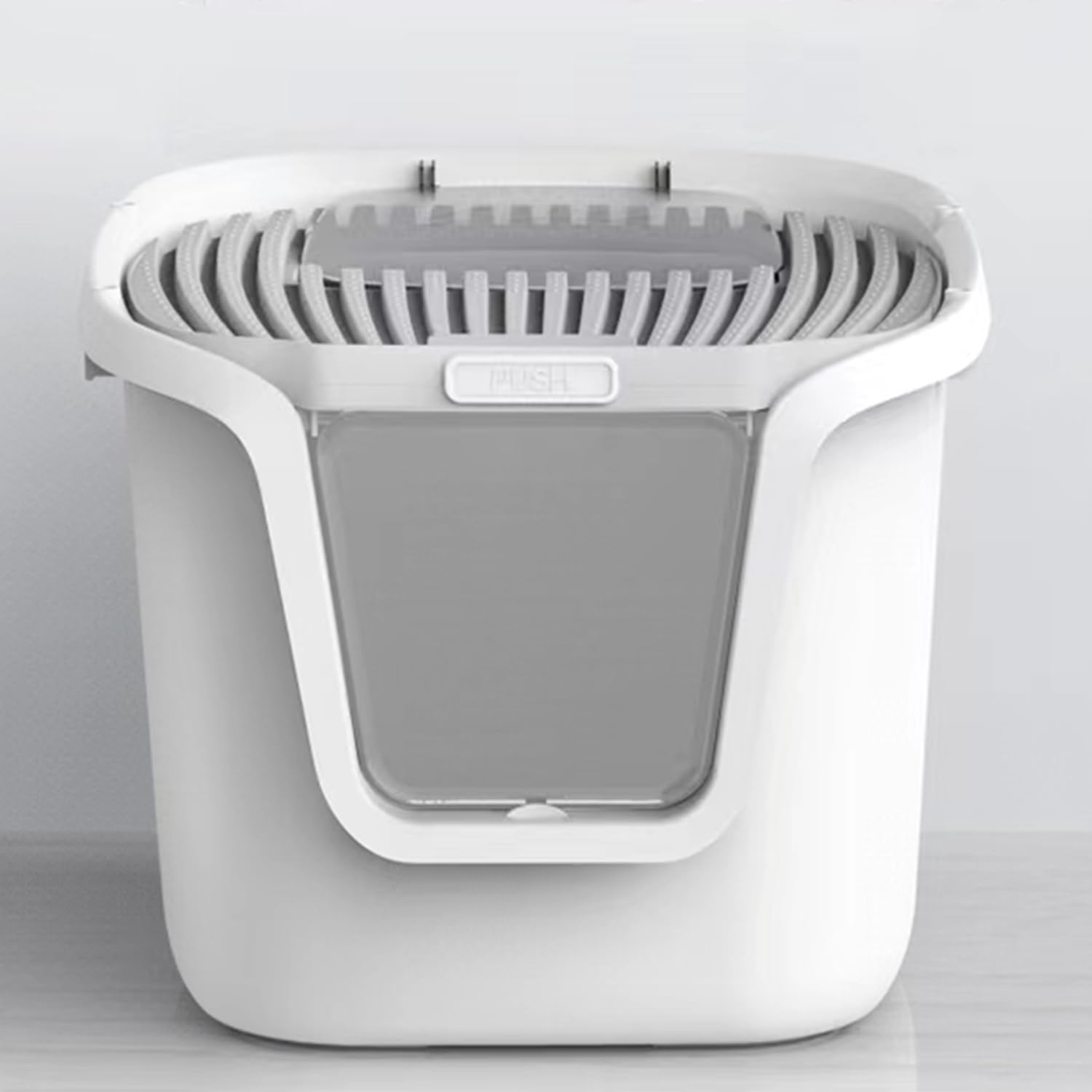 Seamless Molded Cat Litter Box with Scoop, Top or Front-Entry