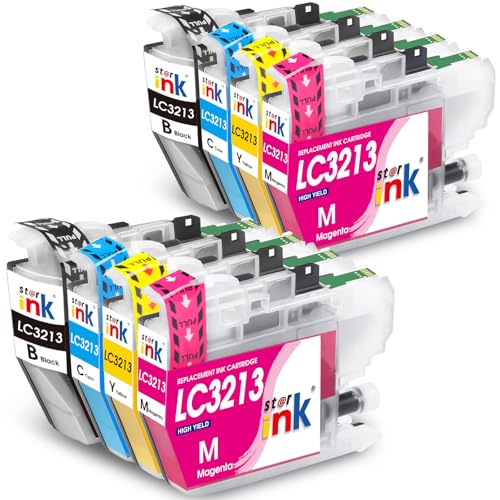 starink LC3213 LC3211 - Cartuchos de Tinta Compatibles con Brother LC3213 LC 3211 para DCP-J572DW DCP-J772DW DCP-J774DW MFC-J497DW MFC-J491DW MFC-J890DW MFC-J895DW, Negro, Cian, Magenta Amarillo