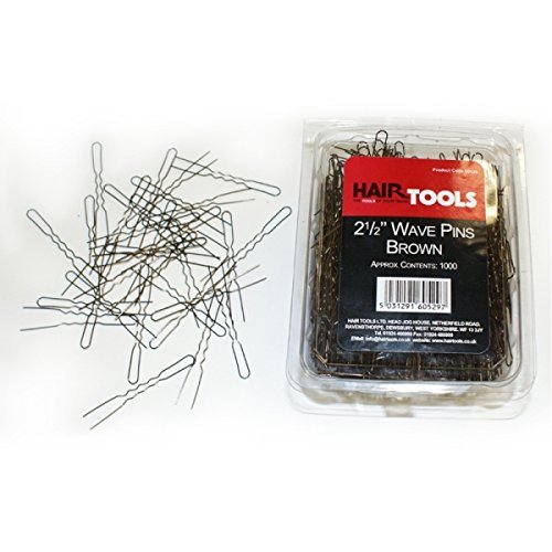 HAIR TOOLS 2 1/2" WAVE PINS BROWN APPROX CONTENTS 1000