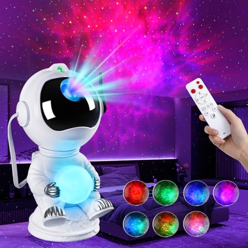 Veetop Astronaute Projecteur, Galaxy Projector d'étoiles et de Nébuleuse, Projecteur Ciel Etoile...