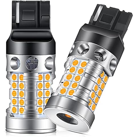 GJTIANXK 7440 LED Bulbs for Turn Signal Lights Amber Yellow 2200K Extremely Bright CANBUS Error Free T20 7440A 7440NA 7441 WY21W LED Bulbs Replacement (Pack of 2) Cover