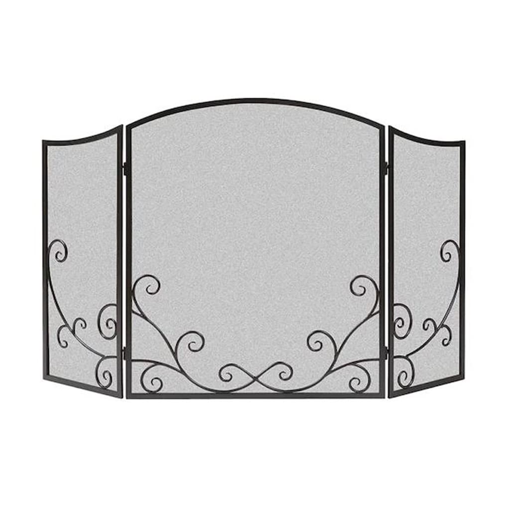 Schermi per Caminetti di Guardia Pannello camino schermo piano casa camino camino tri-fold schermo partition anti-reale decorazione antincendio cintura maglia fornello recinzione ferro nero Accessori