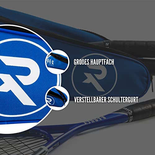 Raquex Rackethous Van Volledige Lengte– Squash- oder Badminton-Tragetasche für EIN, Zwei oder DREI Schläger. Doppel-/Dreifachtasche - Image 3