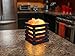 TORCHSTAR Dimmable Himalayan Crystal Salt Lamp with Wooden Basket, UL-Listed Power Line & Socket, for Ambiance Lighting, Decoration, Yoga, Purifying Air, 4.3x3.94x4.1inch (2 Bulbs Included)