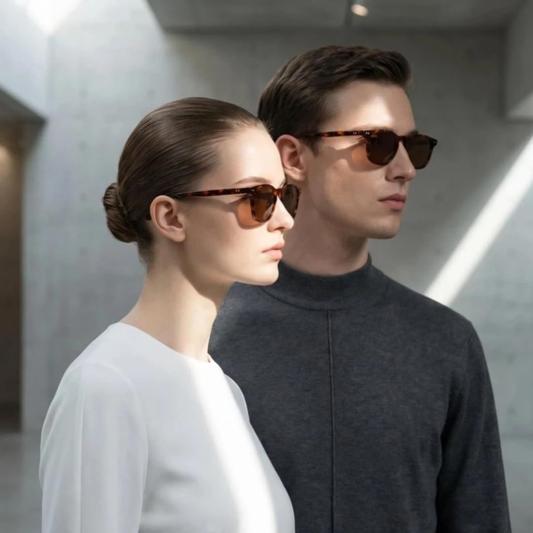 Okulary przeciwsłoneczne Retro Classic z octanu UV400, męskie i damskie, idealne do jazdy samochodem
