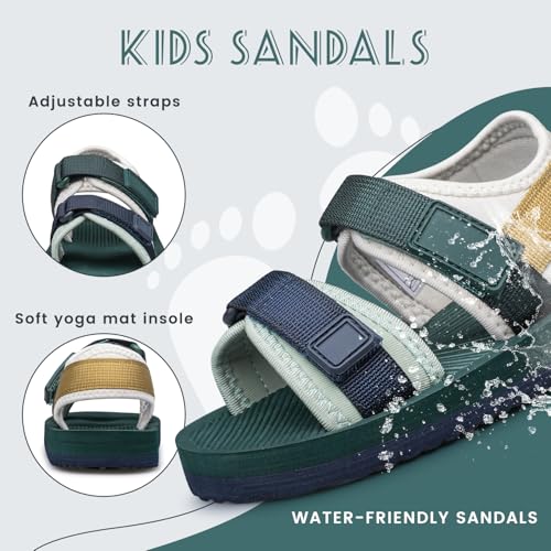Image of BNV Toddler Little Kid Sandals Boys Girls Adjustable Strap Open-Toe Summer Outdoor Unisex Child Sport Beach Sandals(Toddler /Little Kid /Big Kid)
