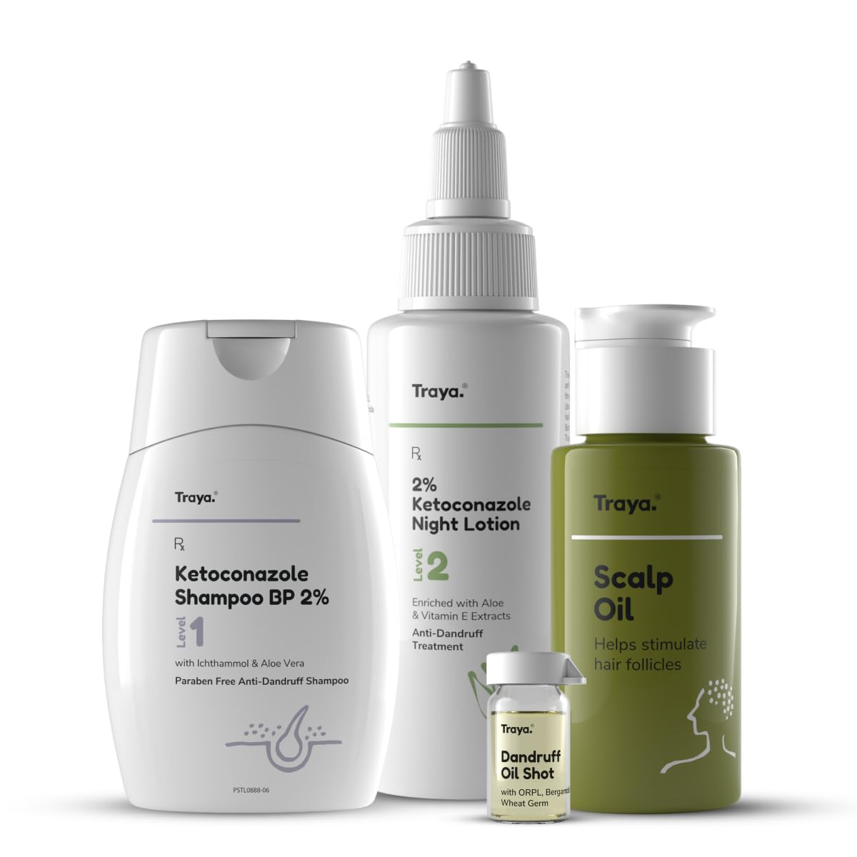 TrayaAnti-Dandruff Hair Care Kit for Men and Women