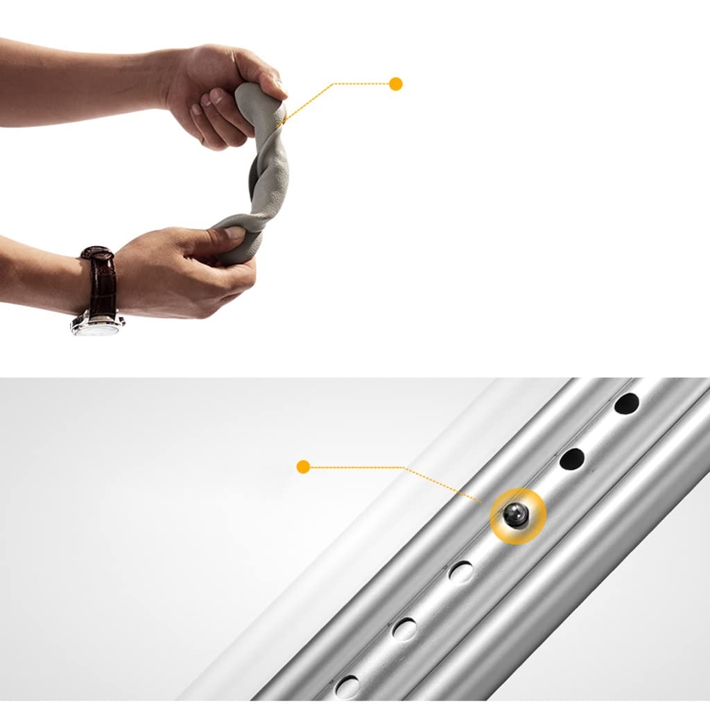 XMING Kule Kule pod pachami Kule podwójne ze stopu aluminium Antypoślizgowe Chodziki dla osób w podeszłym wieku Kule dla niepełnosprawnych Regulowane kule pojedyncze (Size : 113-134cm)