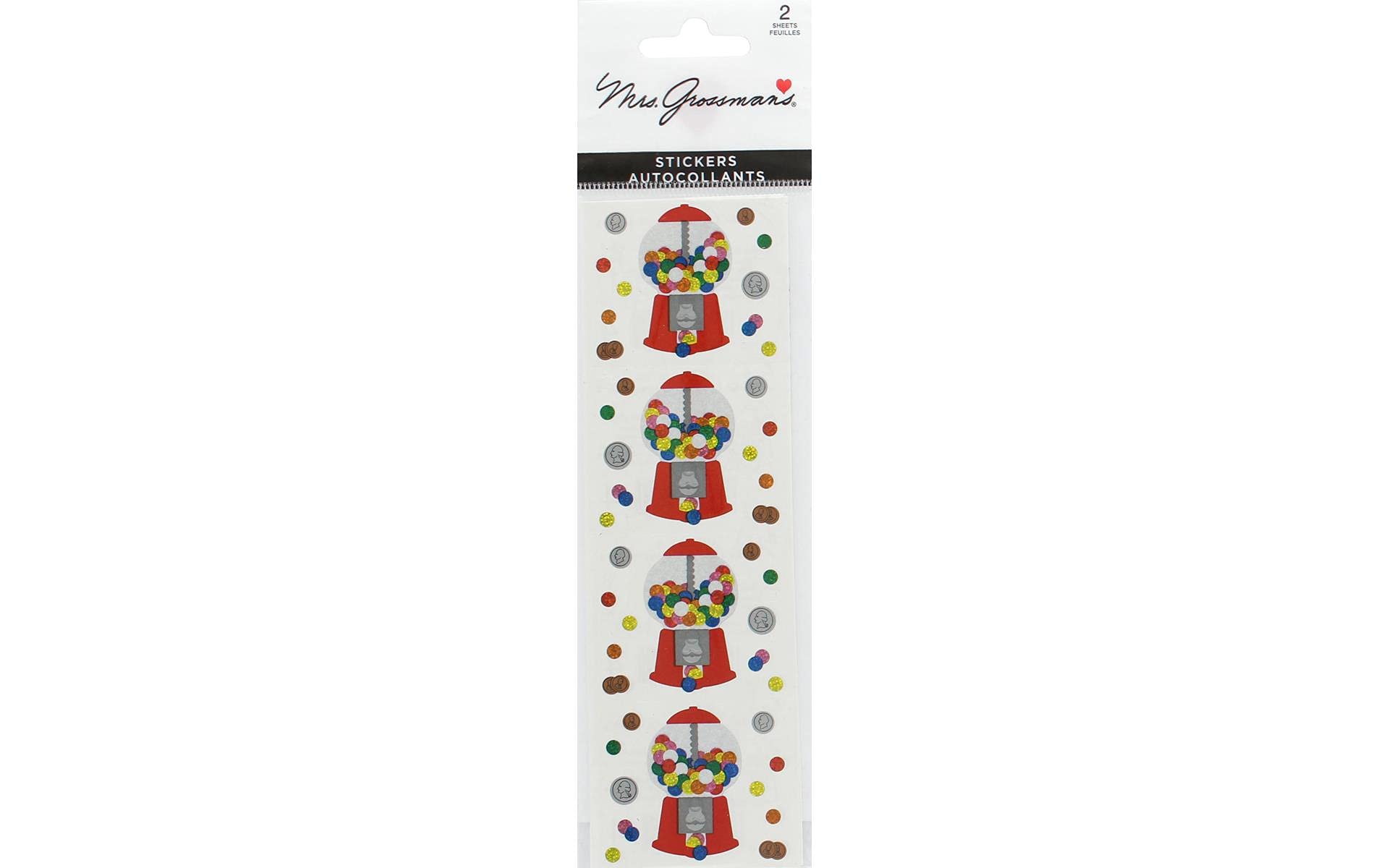 Mrs Grossman Gumball Machine Stickers