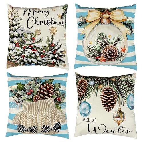 Merry Christmas NbVJo[ 18x18C` NX}X ~ zf[ XgCv NbVP[X xz[x[  Jo[ z[\t@ JE`p (u[)