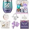 50th Birthday Gifts for women, 6 Special & Unique Gifts Box for Mom Sister Best Friend Wife Grandma Coworker | Funny…