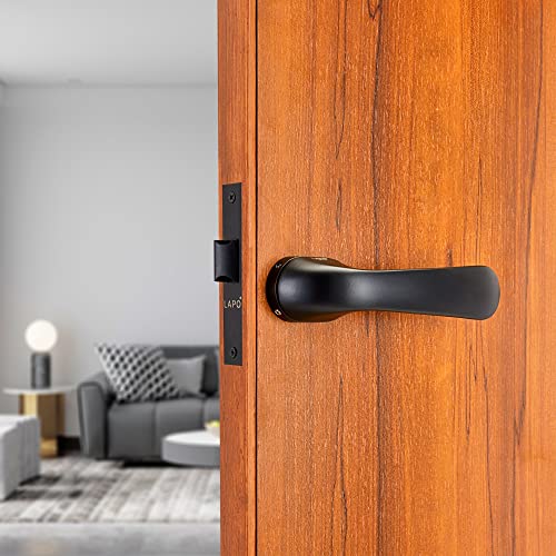 Image of LAPO Heavy Duty Mortise Door Locks Handle Set for Bathroom Door Lock | Balcony and Storeroom Door | Weatherproof Door Lock for Bathroom with Brass Baby Latch and Handles