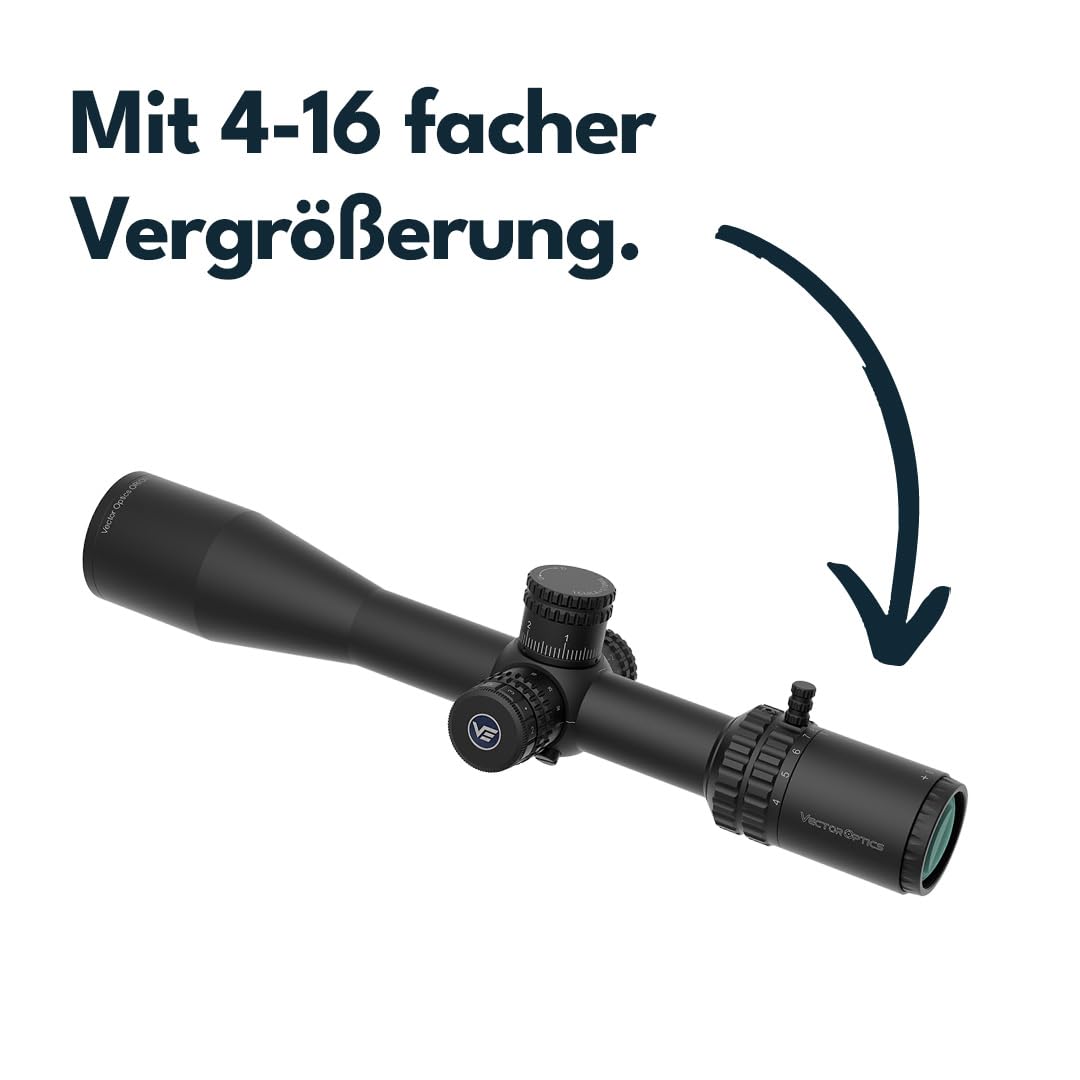 Vector Optics SCFF-59 Orion Pro Max 4-16x44 HD FFP Cannocchiale da tiro sportivo airsoft caccia