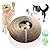 Magic Organ Cat Scratching Board,Cardboard Cat Scratchers with Balls,Cat Corrugated Paper Grinding Claw Scratching Board,Cats Interactive Toys with Toy Bells for Pet Kittens (1 PC)