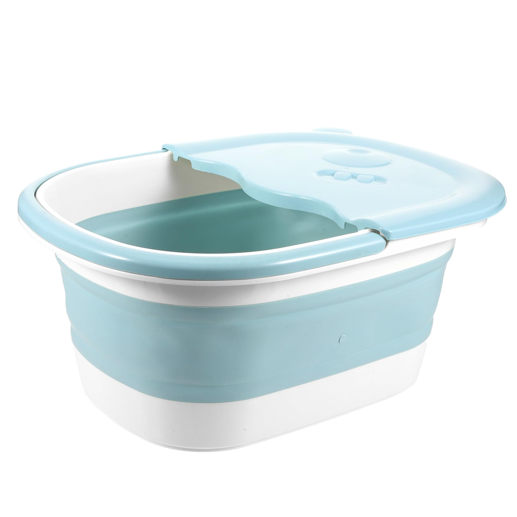 Faltbarer Fußbadeeimer für Zuhause, Kinder, Reisen, Kunststoff Blau