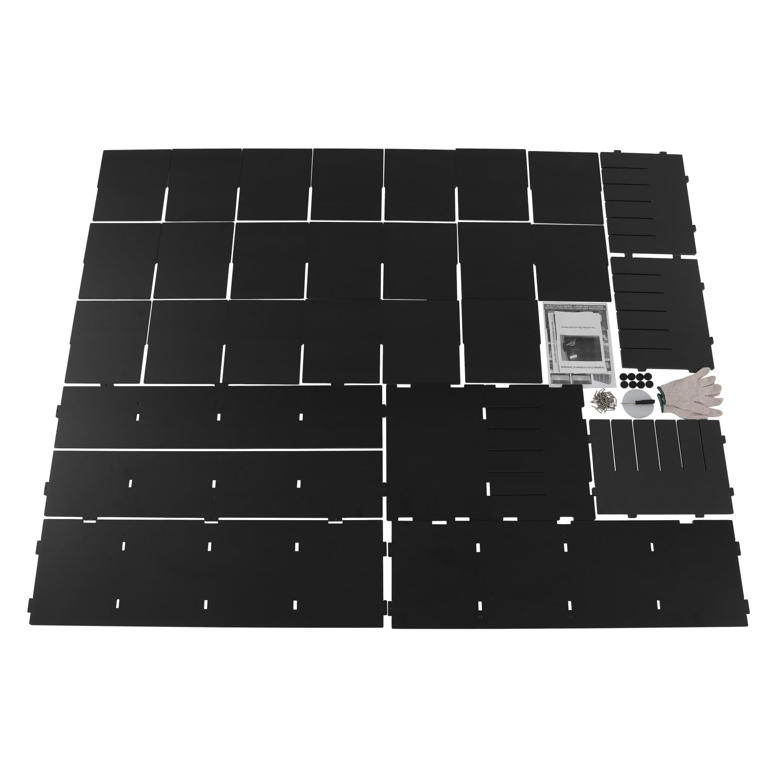24 scomparti, organizer da scrivania, mensole per ufficio, 100 x 30 x 42 cm